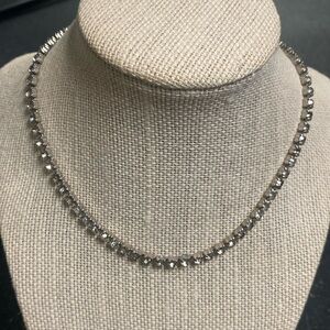Vintage  Rhinestone and Silver Necklace